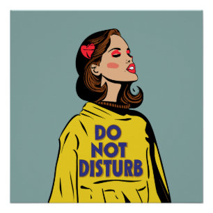 Poster Drôle Ne Disturbe Pas