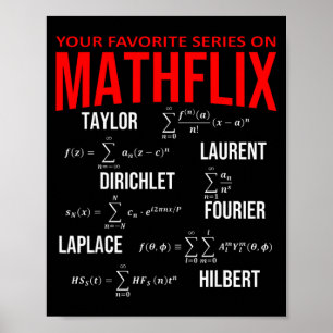 Poster Drôle Nerdy Votre Série Préférée Sur Mathflix Math