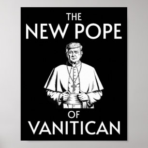 Poster Drôle Pape Trump Du Vanitican