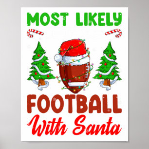 Poster Drôle Plus Susceptible De Jouer Au Football Avec S