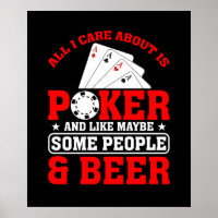 Drôle poker gens bière mot art
