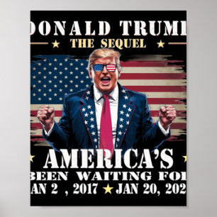 Poster Drôle président Donald Trump Jour d'investiture 20