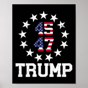 Poster Drôle président du Qr Trump 4547 Danse Déménagemen