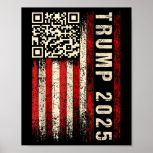 Poster Drôle Qr Donald Trump Dancing 47_45 Code Vidéo