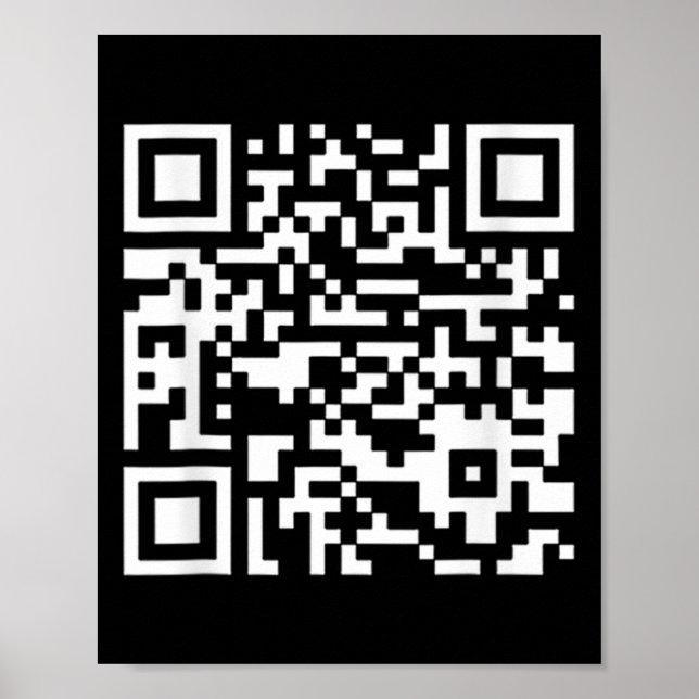 Poster Drôle Qr Président Trump Danse Code (sur Byck)  (Devant)