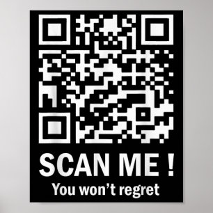 Poster Drôle Qr Scan Me Président Trump 45_47 Trump