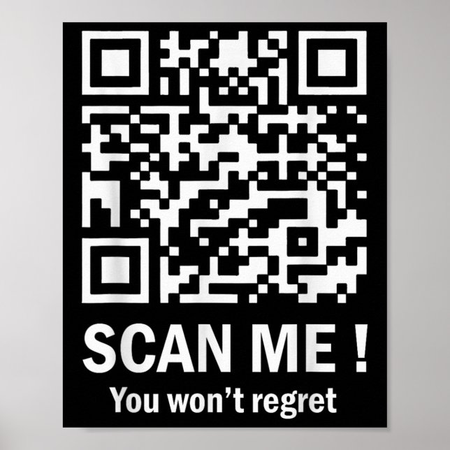 Poster Drôle Qr Scan Me Président Trump 45_47 Trump (Devant)