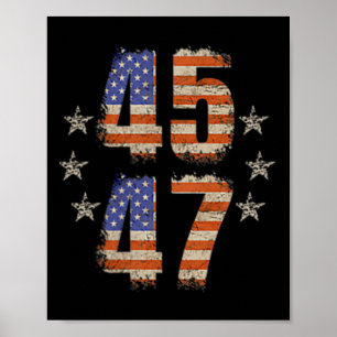Poster Drôle Qr Trump 45 47 Trump Code de danse Pocket Sc