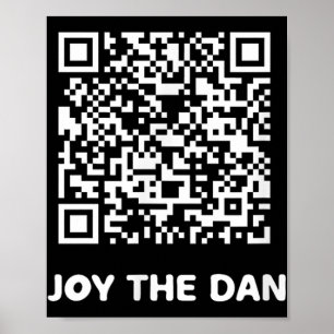 Poster Drôle Qr Trump Danser Code interactif