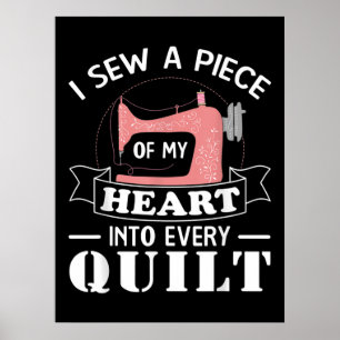 Poster Drôle Quilters Dons