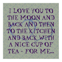 Drôle Romantique quotidien Tea Love Citation Homme