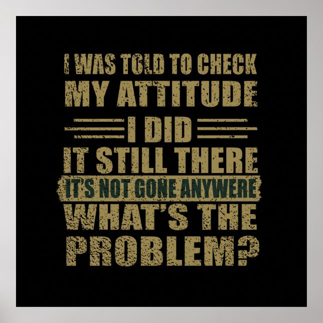 Poster Drôle sarcastique citations sarcastique humour int (Devant)