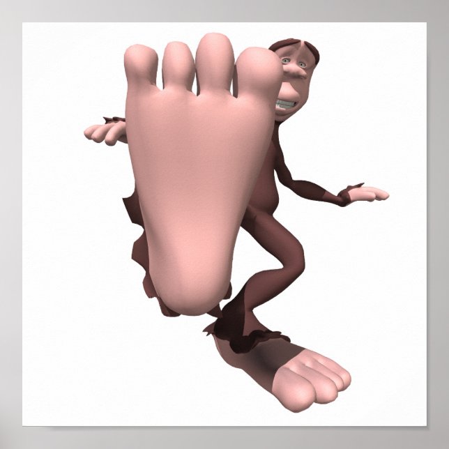 Poster drôle sasquatch bigfoot (Devant)