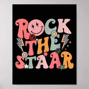 Poster Drôle Super Test Day Rock La Motivation de l'étoil