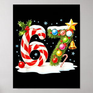Poster Drôle Sympa Vilain 6 7 Noël 67 Meme Xmas Garçons