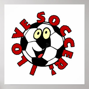 Poster Drôle T-shirts et cadeaux de balle de football