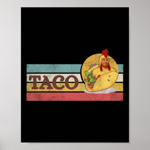Poster Drôle Taco Trump abandonne toujours T.a.c.o 3 