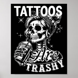 Poster Drôle Tatouage En Encre Citation Tatouages Sont De