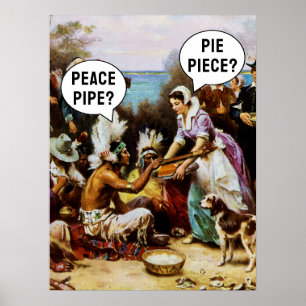 Poster Drôle Thanksgiving