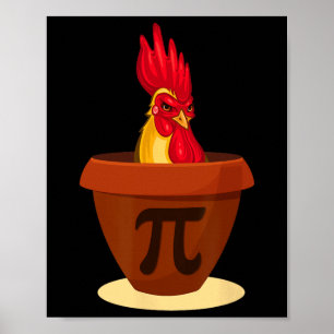 Poster Drôle tourte au poulet - Pi de poulet Jour 2019 Ch