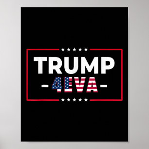 Poster Drôle Trump 4eva Forever Femmes 47ème soutien amér