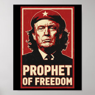 Poster Drôle Trump Che Guevara Prophète de la Liberté Amo