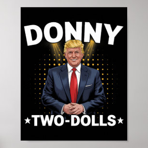 Poster Drôle Trump Donny Deux Poupées 2 Poupées À Noël T