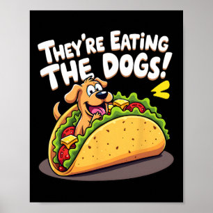 Poster Drôle Trump Ils Mangent Les Chiens Les Chats Les