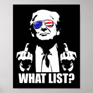 Poster Drôle Trump Quelle Liste 1 