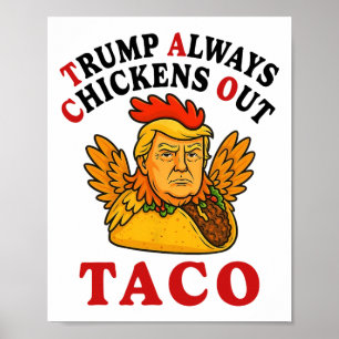 Poster Drôle Trump Taco Trump Toujours Abandonne _19
