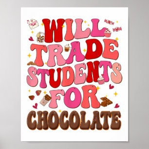Poster Drôle Va Échanger Les Étudiants Pour Les Valentine