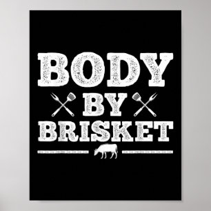 Poster Drôle Viande Grillant Art Pour Hommes Femmes Barbe