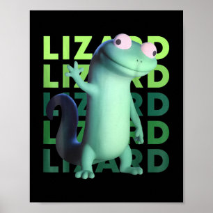 Poster Drôle Weirdcore Animal Femmes Hommes Lizard Lizard