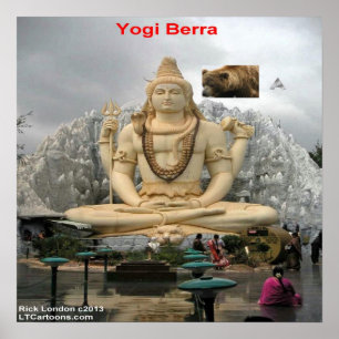 Poster Drôle Yogi Déjà Vu Encore Une Fois