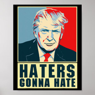 Poster Drôles de Chapeaux de Président Donald Trump Les D