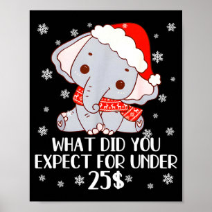 Poster Drôles Pjs Éléphant Blanc Pour Adultes Moins de 15