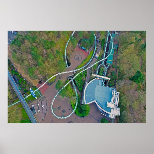 Poster Drone Galactica | Alton Towers Resort (Devant)