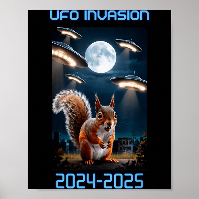Poster Drone Ufo Alien Invasion Uap New Jersey  (Devant)