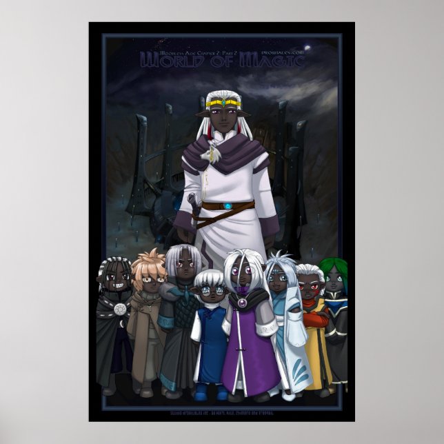 Poster Drowtales : âge sans lune : couverture du chapitre (Devant)