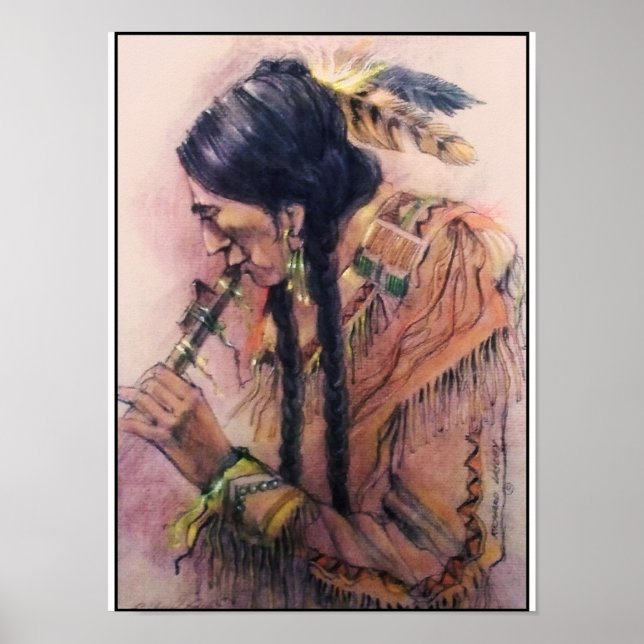 Poster/Druck des Flute Player Poster (Vorne)