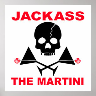 Poster, Druck - JACKASS, Der Martini Poster