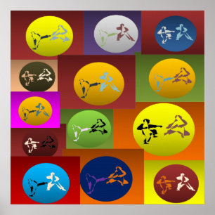 Poster drucken Karate-Kampfkunst