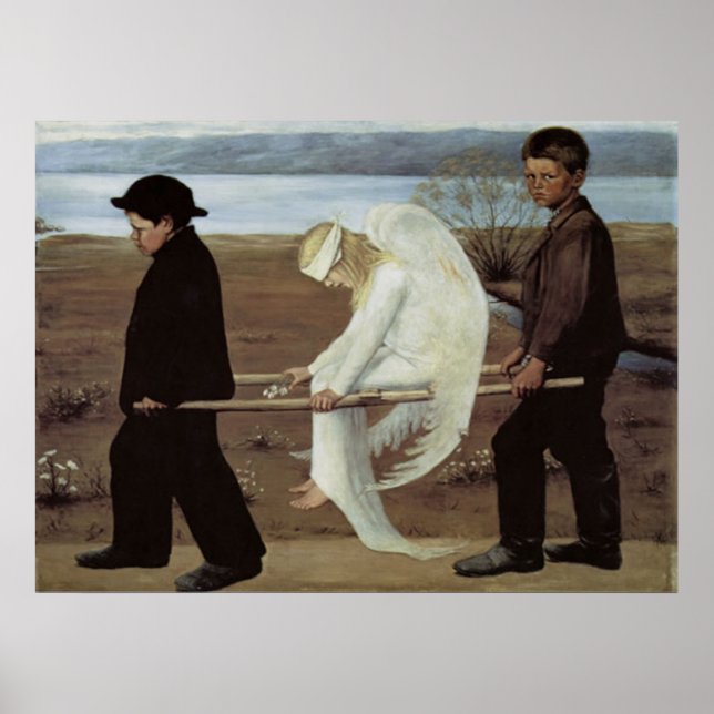 Poster drucken von der klassischen Kunst Wounded A (Vorne)