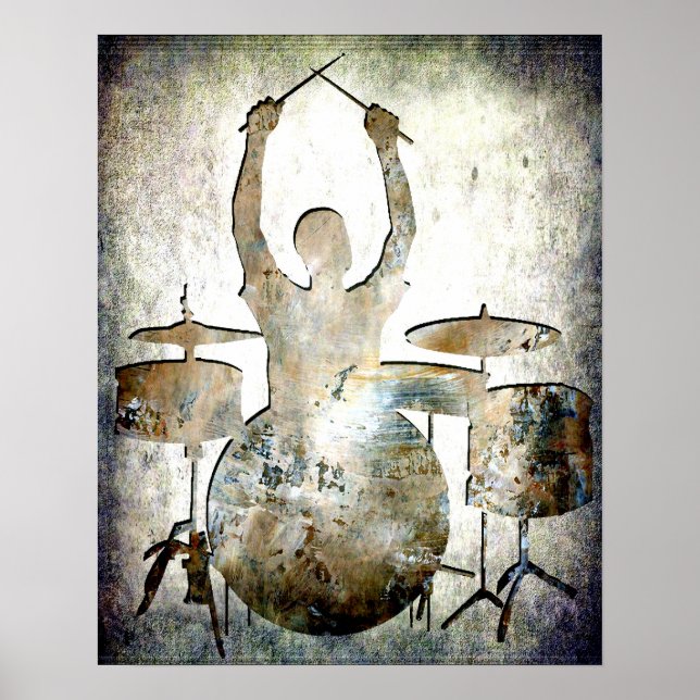 Poster Drummer, Copyright Karen J Williams (Devant)