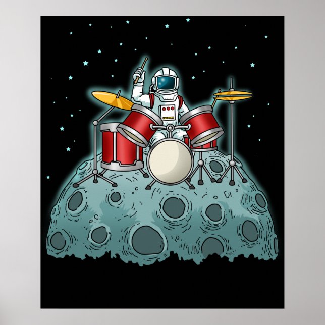 Poster Drummer Kids Drummer Cadeau Drumming Percussion (Devant)