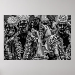 Poster Drummers de Candombe à la parade d'appels, montevi