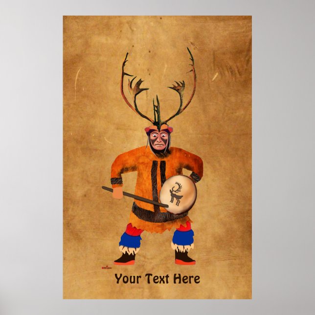 Poster Drumming Shaman (Devant)