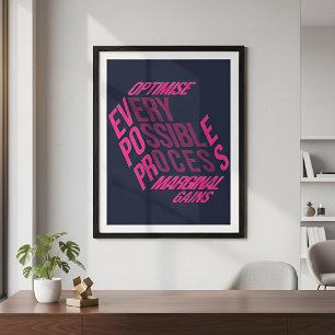 Poster Dry Motivation Marginal Gains Midnight Berry