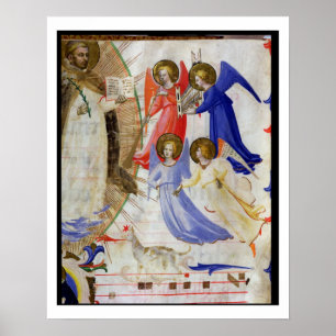 Poster ds 558 f.67v St Dominic avec quatre anges