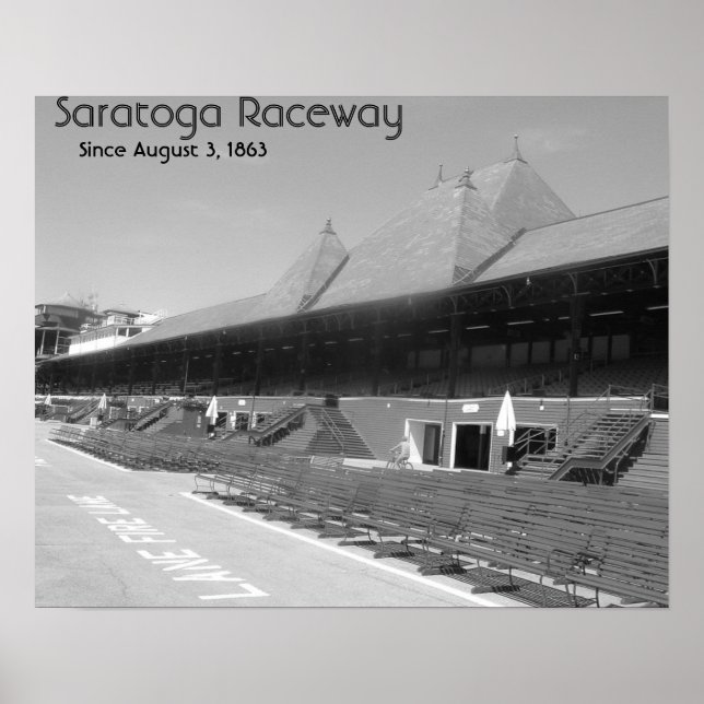 Poster DSCF7656bw, Saratoga Raceway, depuis le 3 août 186 (Devant)